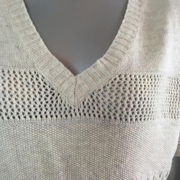 Sonoma Petite PM Pale Ecru Sweater NWT $36 Beautiful Te - Picture 2 of 7